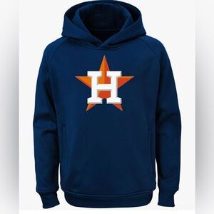 Outerstuff MLB Astros Polyester Pullover Sweatshirt Hoodie Size Medium 10-12